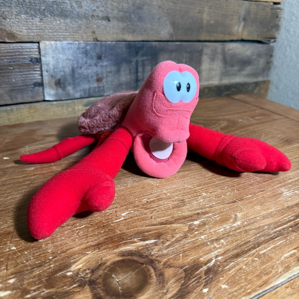 Vintage Disney's Sebastian Plush Stuffed Animal Little Mermaid